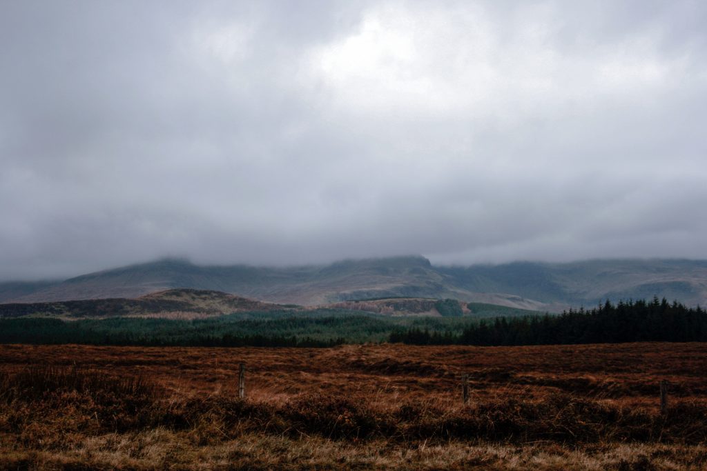 Landscape on the Isle of Skye in Scotland