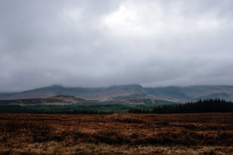 Landscape on the Isle of Skye in Scotland