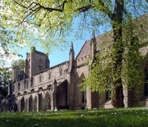 Dunkeld Cathedral beside the River Tay